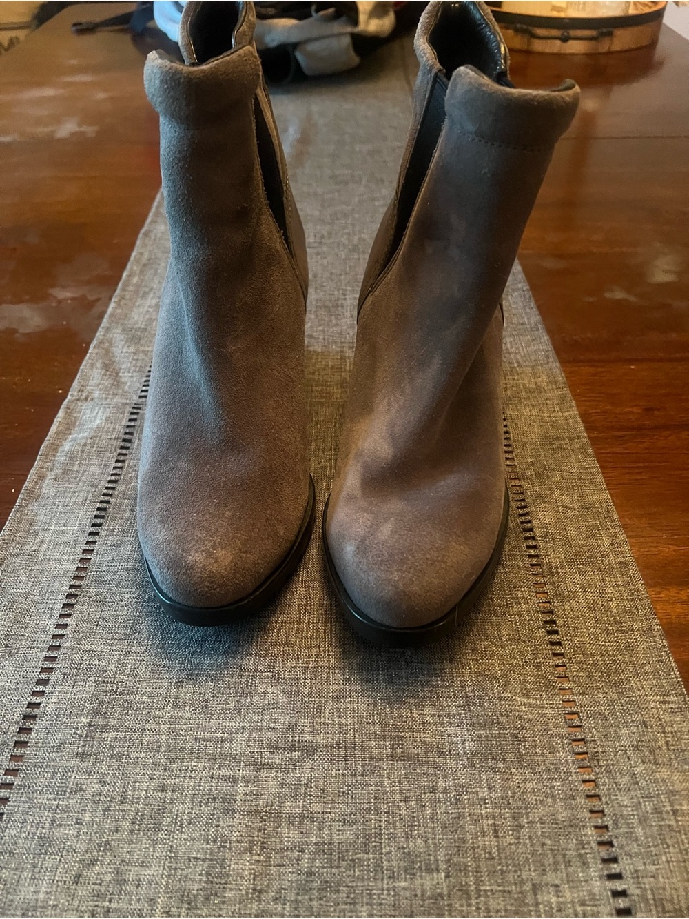 Sorel Women's Gray Suede Ankle Booties